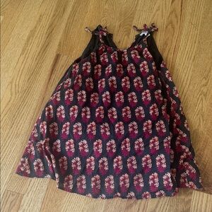 Crewcuts Floral Kids Dress - Black and Red